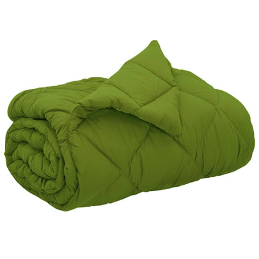 vidaXL Couette toute saison vert 220 x 240 cm microfibre