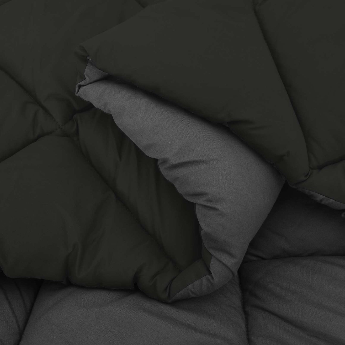 vidaXL Ganzjahresbettdecke Schwarz und Anthrazit 220 x 260 cm