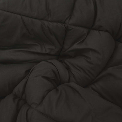 vidaXL Ganzjahresbettdecke Schwarz und Taupe 200 x 155 cm Mikrofaser