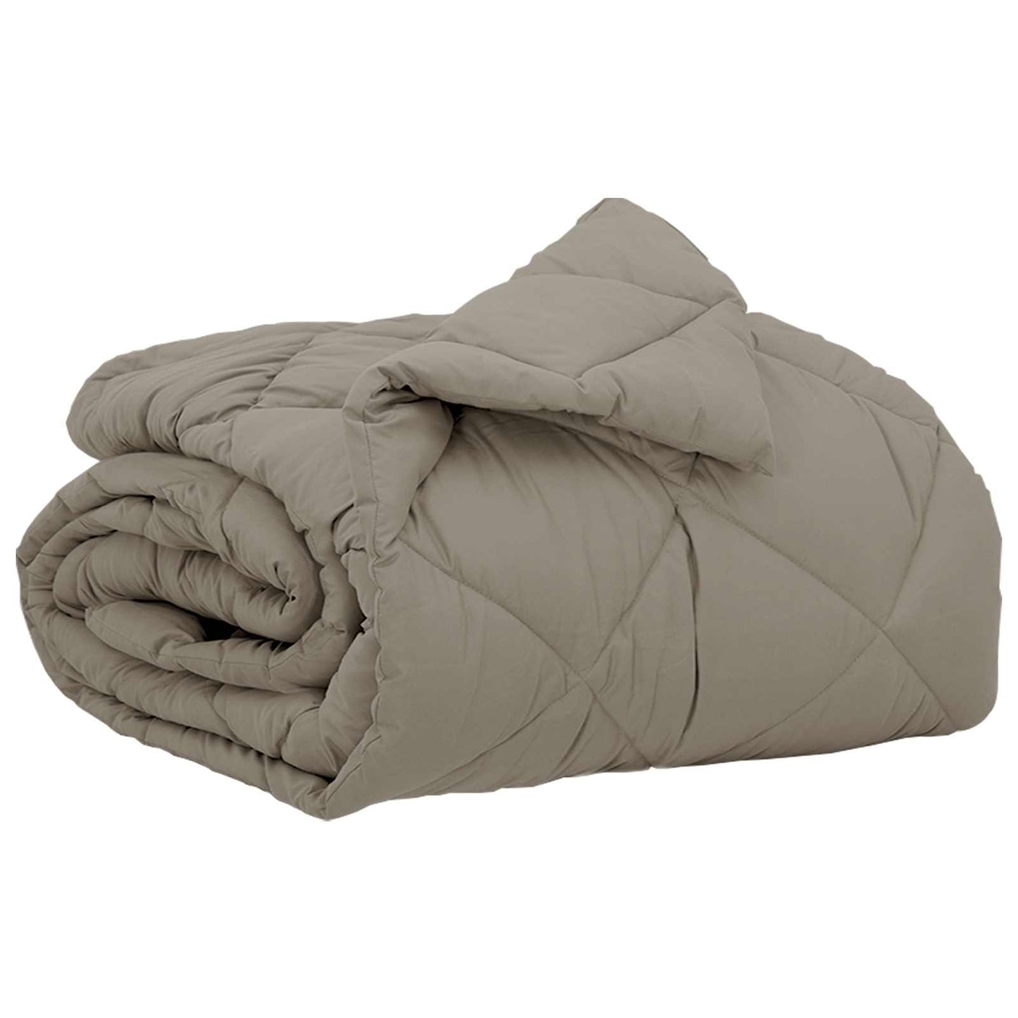 Ganzjahresbettdecke Hellgrau 220 x 135 cm Mikrofaser