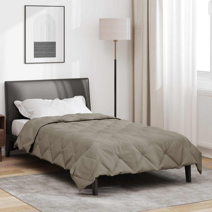 vidaXL Ganzjahresbettdecke Hellgrau 220 x 140 cm Mikrofaser