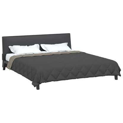 vidaXL Couette toutes saisons gris clair et anthracite 200 x 200 cm