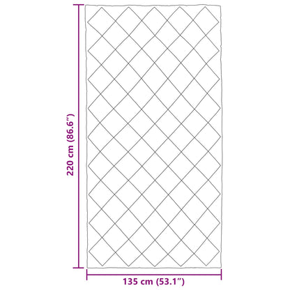 Ganzjahresbettdecke Hellgrau und Anthrazit 220 x 135 cm