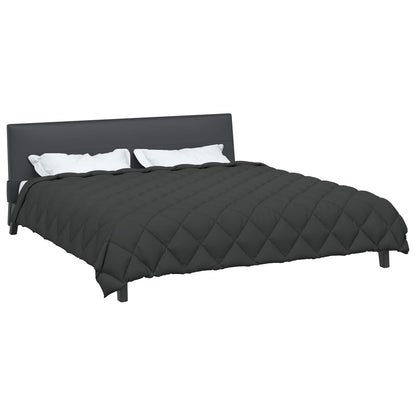 Winterbettdecke Anthrazit 240 x 200 cm Mikrofaser