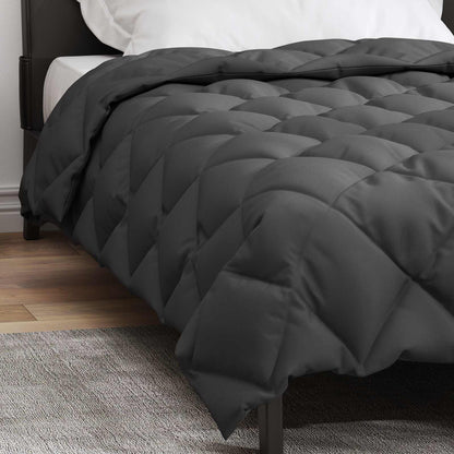 vidaXL Winterbettdecke Anthrazit 220 x 135 cm Mikrofaser