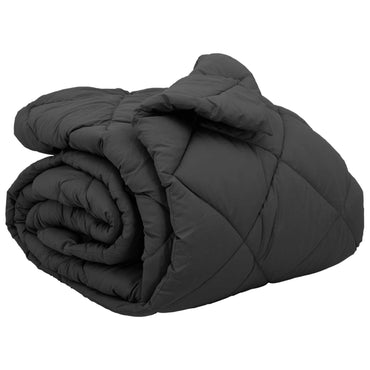 vidaXL Winterbettdecke Anthrazit 220 x 260 cm Mikrofaser