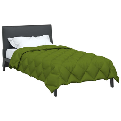 vidaXL Winterbettdecke Grün 200 x 140 cm Mikrofaser