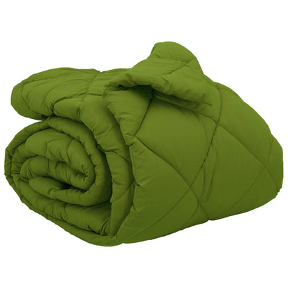 vidaXL Winterbettdecke Grün 240 x 200 cm Mikrofaser