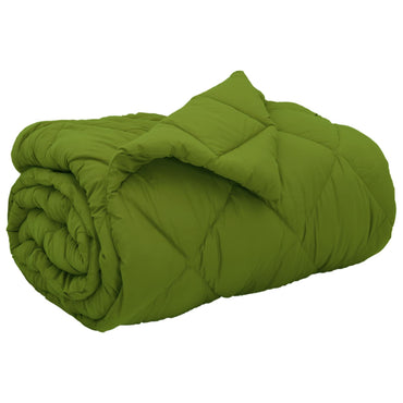 vidaXL Winterbettdecke Grün 220 x 135 cm Mikrofaser