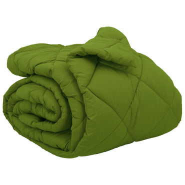 vidaXL Winterbettdecke Grün 240 x 260 cm Mikrofaser