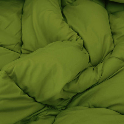 vidaXL Winterbettdecke Grün und Anthrazit 220 x 140 cm Mikrofaser
