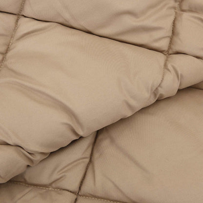 vidaXL Winterbettdecke Taupe 220 x 140 cm Mikrofaser