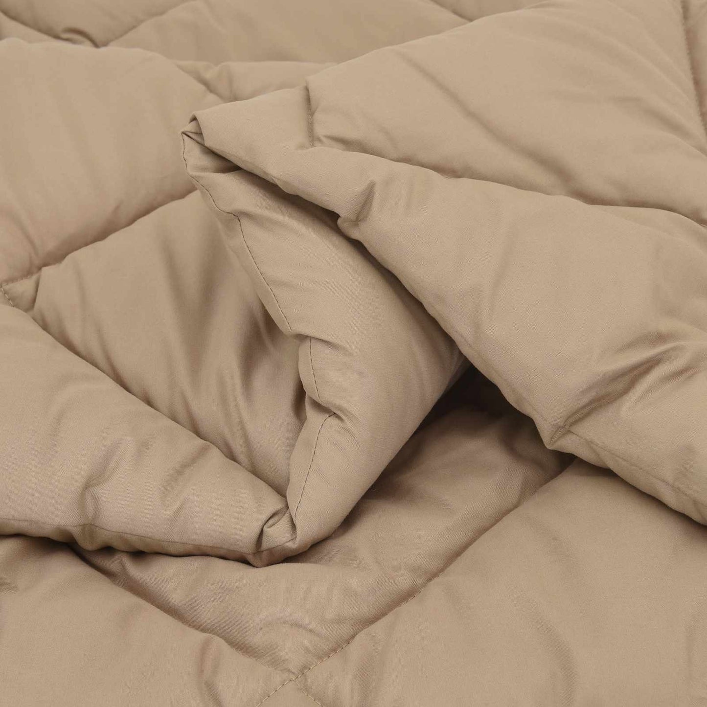 vidaXL Winterbettdecke Taupe 220 x 155 cm Mikrofaser