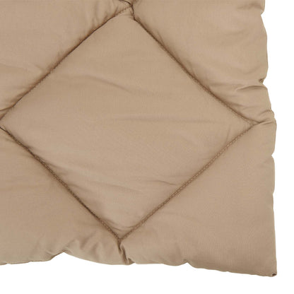 vidaXL Winterbettdecke Taupe 220 x 155 cm Mikrofaser