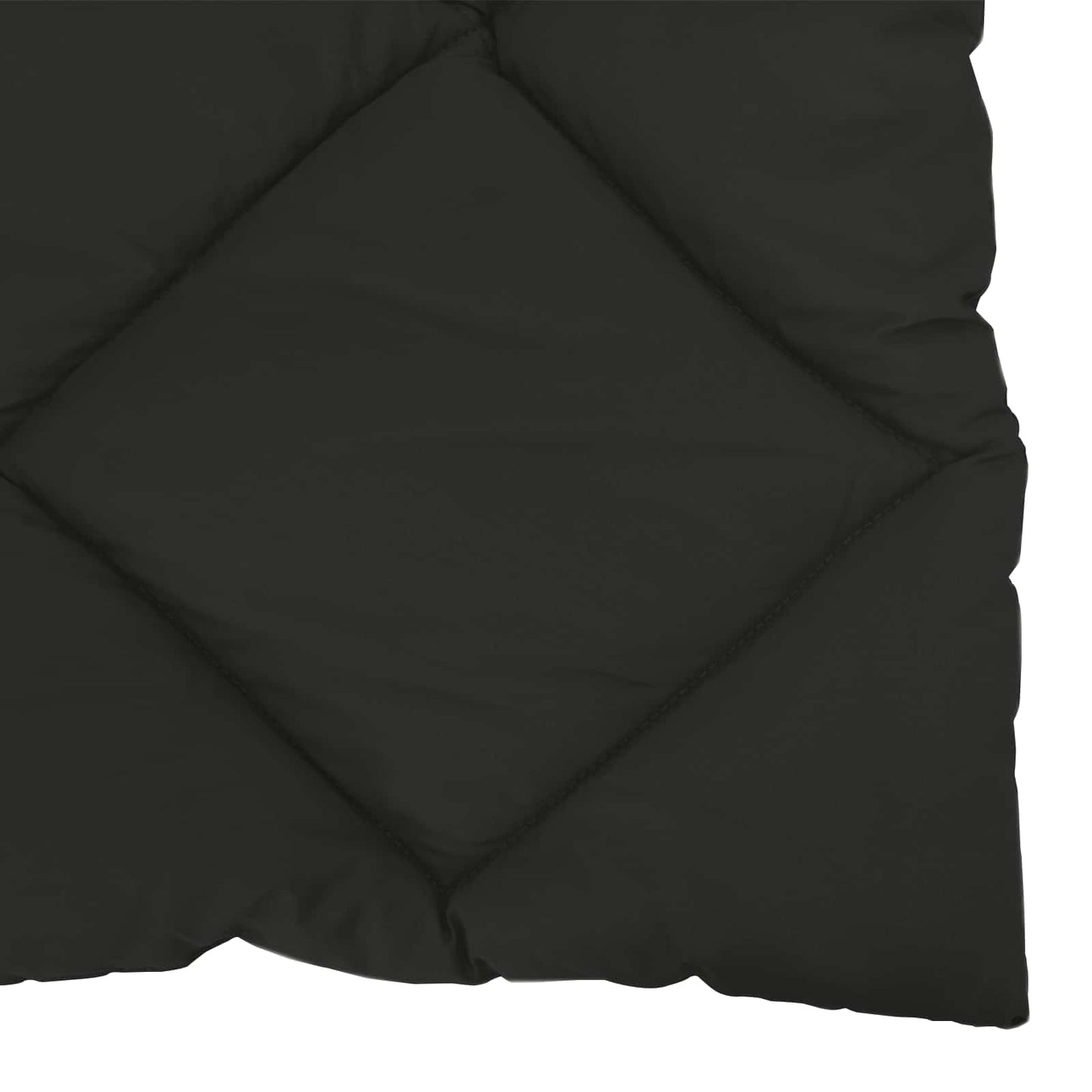 vidaXL Winterbettdecke Schwarz 200 x 200 cm Mikrofaser