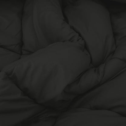 Winterbettdecke Schwarz 220 x 140 cm Mikrofaser