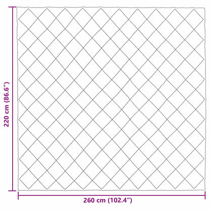 Winterbettdecke Schwarz 220 x 260 cm Mikrofaser