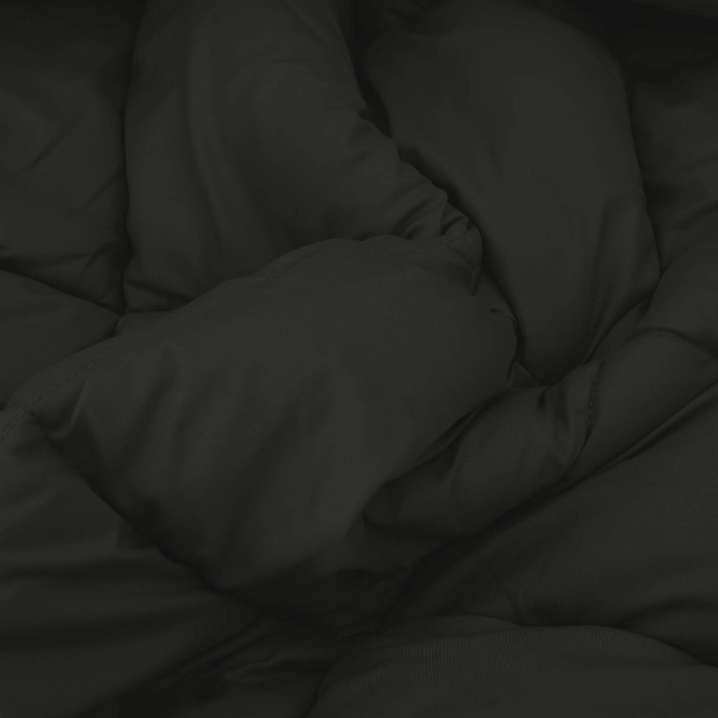 Winterbettdecke Schwarz und Anthrazit 220 x 140 cm Mikrofaser