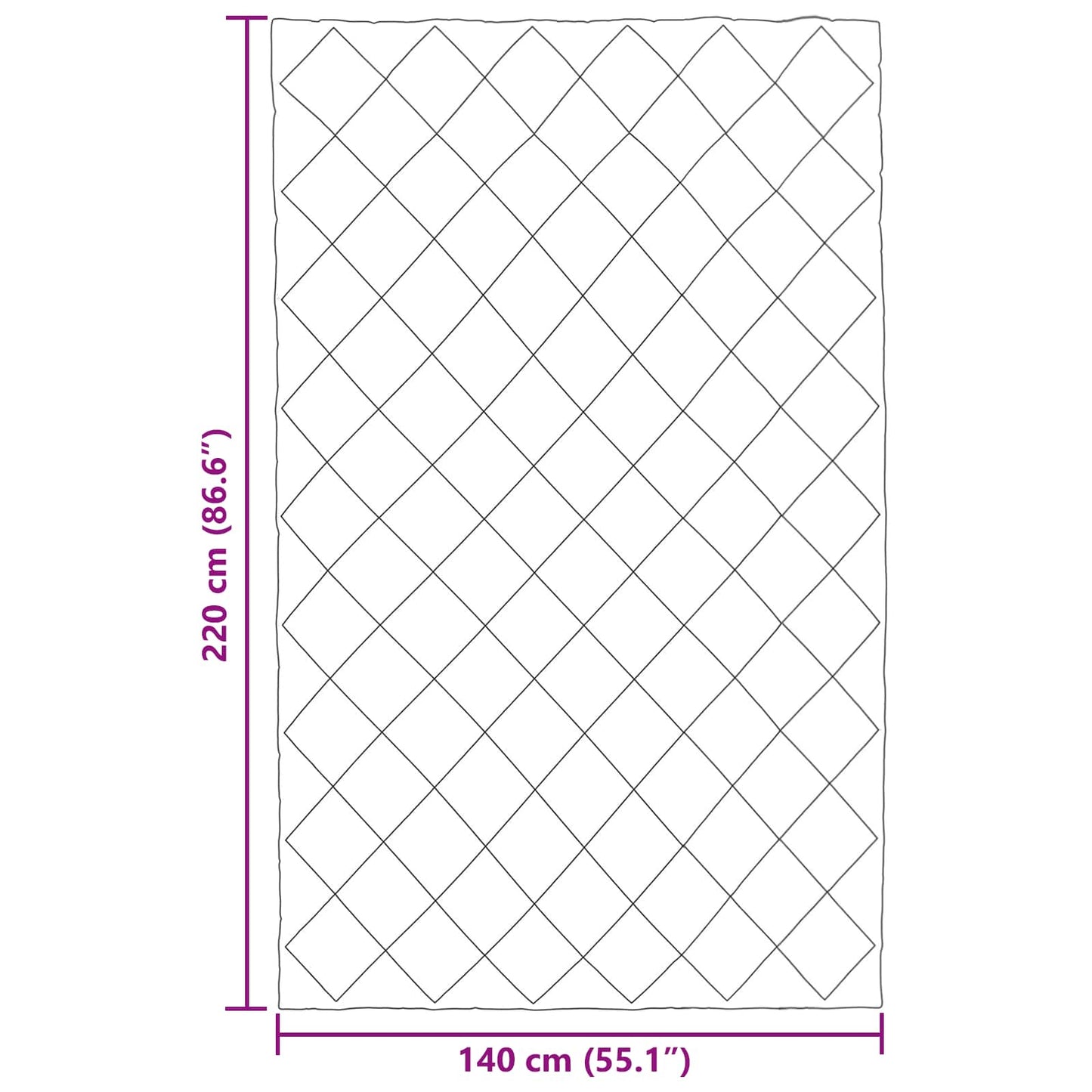 Winterbettdecke Schwarz und Anthrazit 220 x 140 cm Mikrofaser