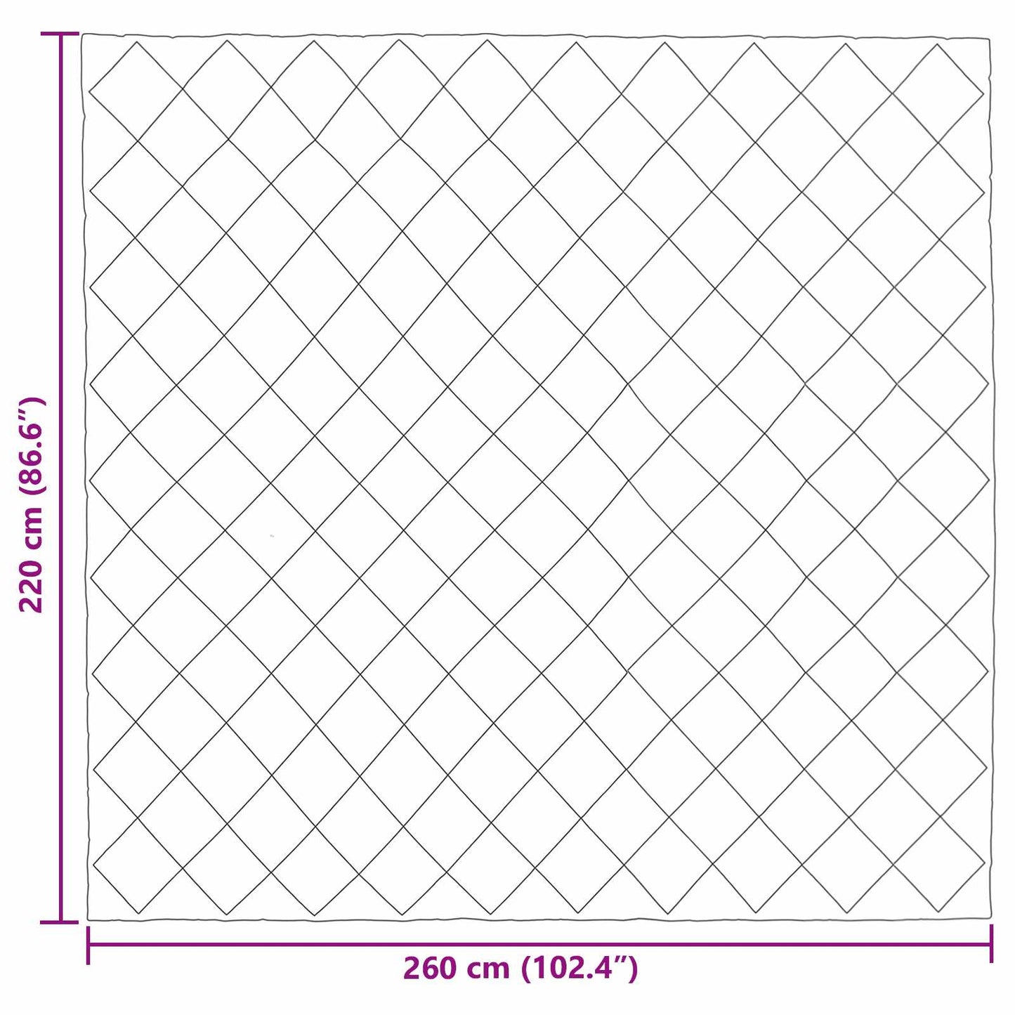 vidaXL Winterbettdecke Schwarz und Taupe 220 x 260 cm Mikrofaser