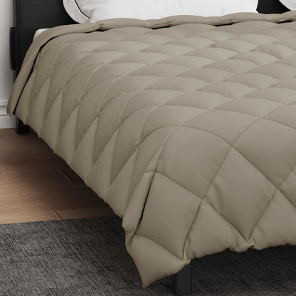 vidaXL Winterbettdecke Hellgrau 200 x 200 cm Mikrofaser