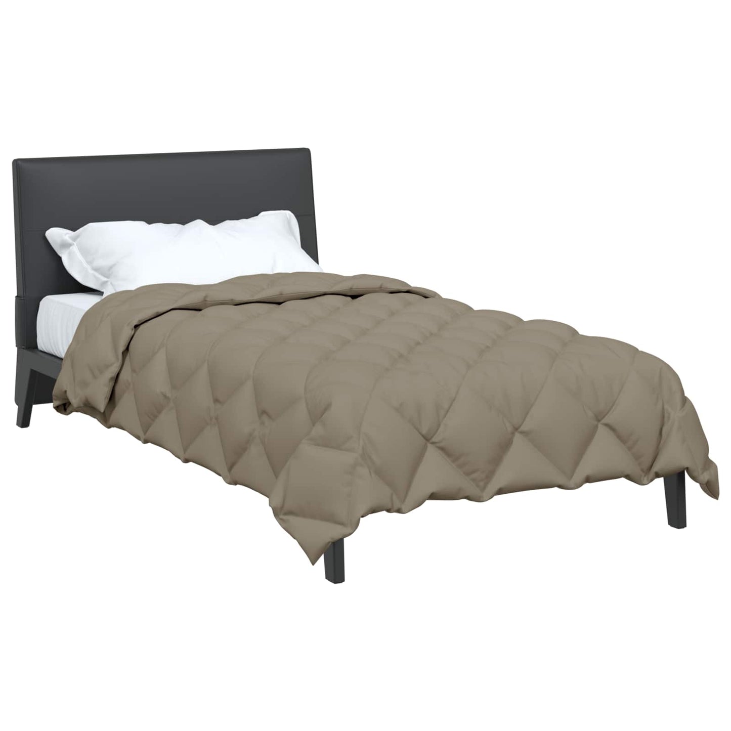 vidaXL Winterbettdecke Hellgrau 220 x 135 cm Mikrofaser