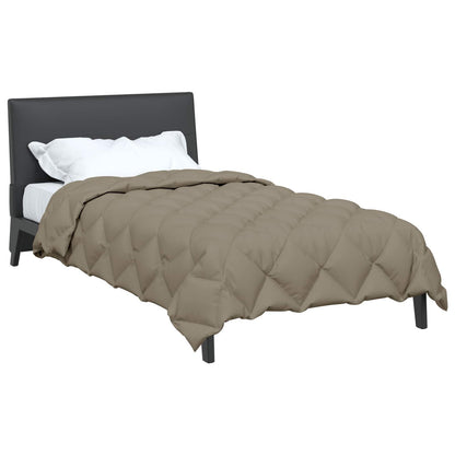 vidaXL Winterbettdecke Hellgrau 220 x 135 cm Mikrofaser