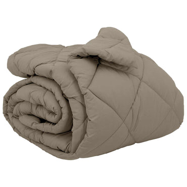 vidaXL Winterbettdecke Hellgrau 220 x 240 cm Mikrofaser