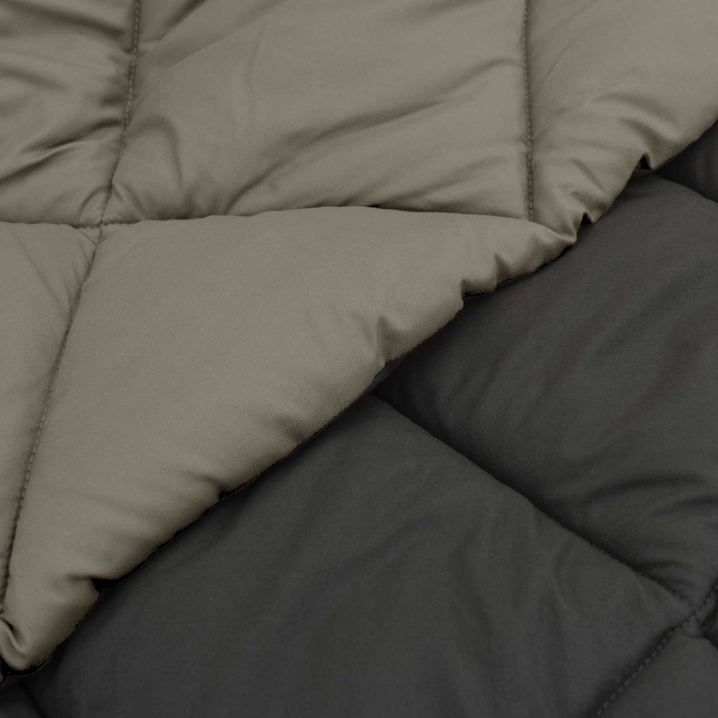vidaXL Winterbettdecke Hellgrau und Anthrazit 220 x 260 cm Mikrofaser