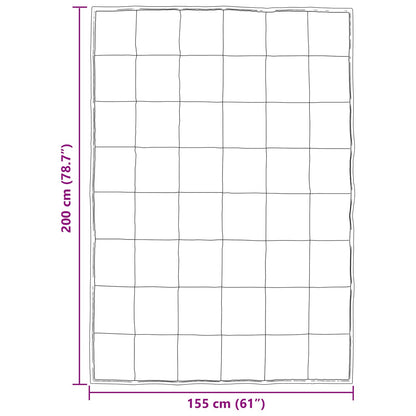 vidaXL Sommerdecke Schwarz 200 x 155 cm Satin und Mikrofaser