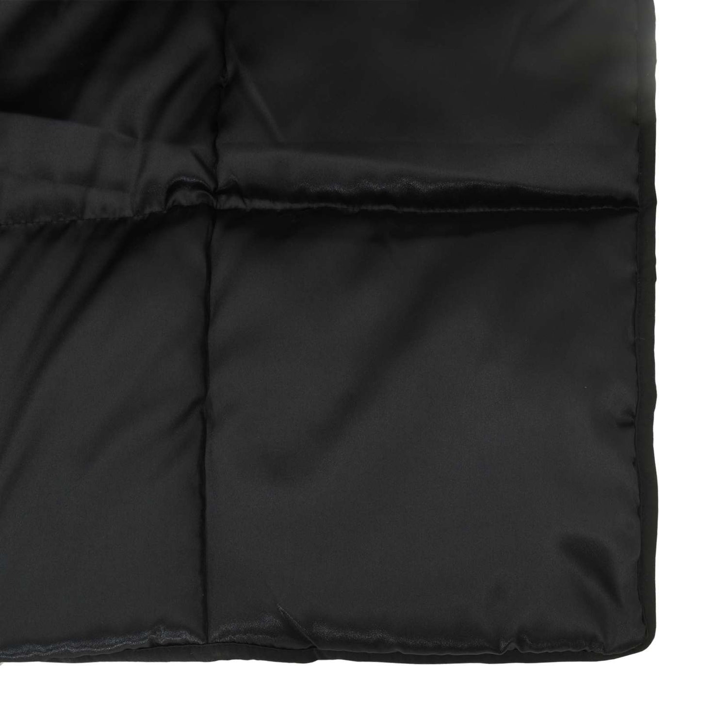 vidaXL Ganzjahresbettdecke Schwarz 200 x 135 cm Satin und Mikrofaser