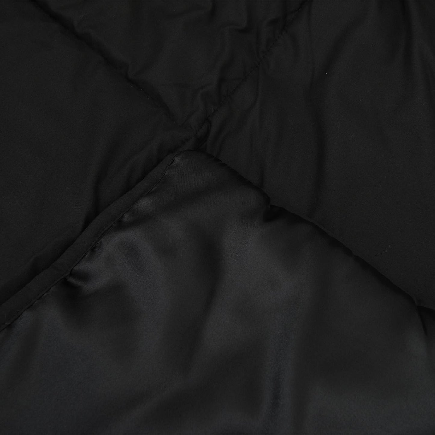 Ganzjahresbettdecke Schwarz 200 x 155 cm Satin und Mikrofaser