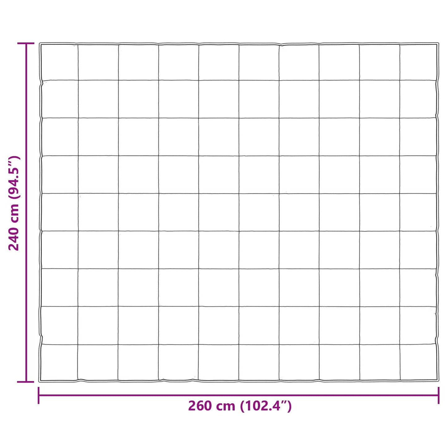 vidaXL Ganzjahresbettdecke Silber 240 x 260 cm Satin und Mikrofaser
