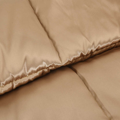 vidaXL Winterbettdecke Gold 200 x 140 cm Satin und Mikrofaser