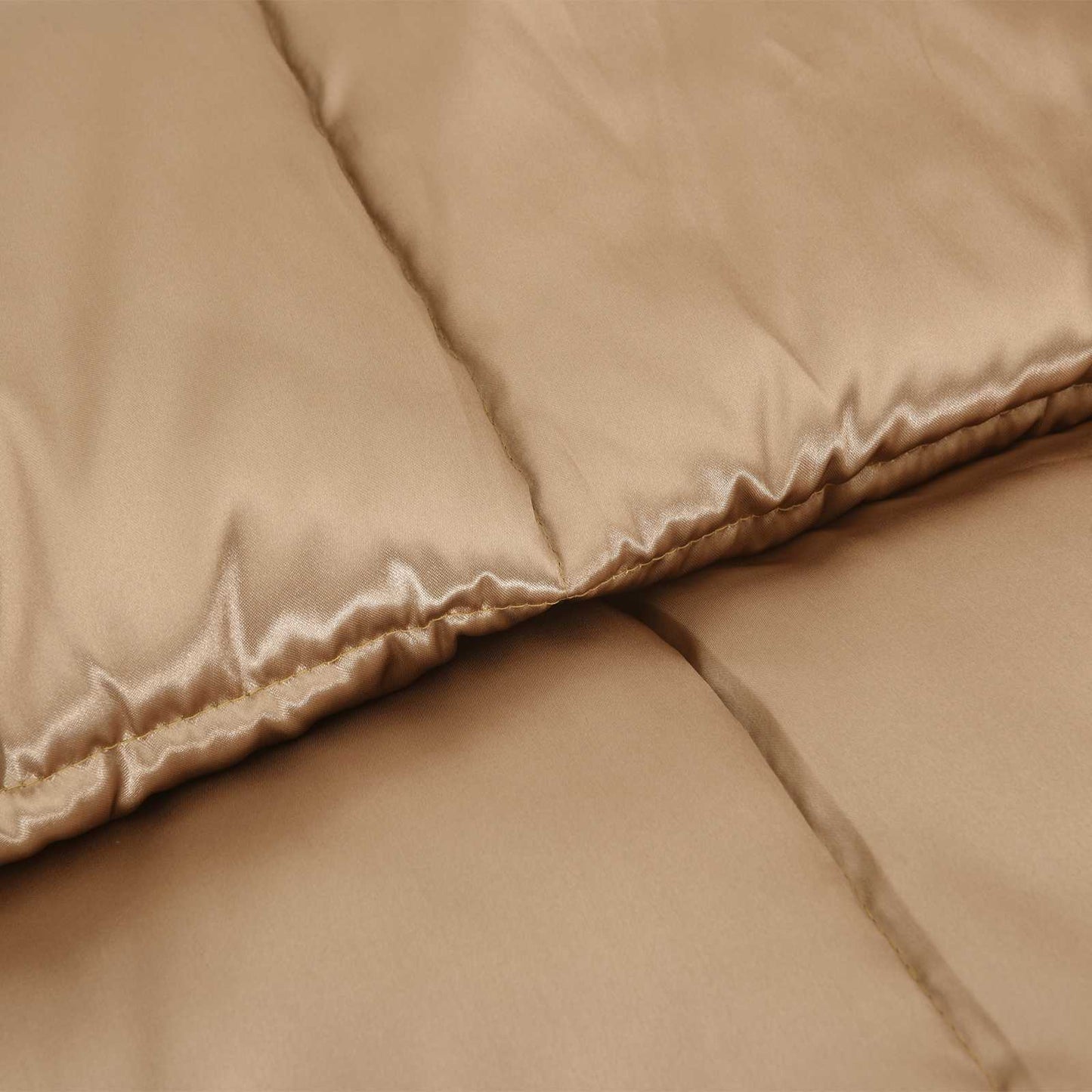 vidaXL Winterbettdecke Gold 220 x 135 cm Satin und Mikrofaser