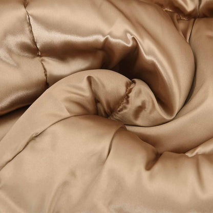 vidaXL Winterbettdecke Gold 220 x 155 cm Satin und Mikrofaser