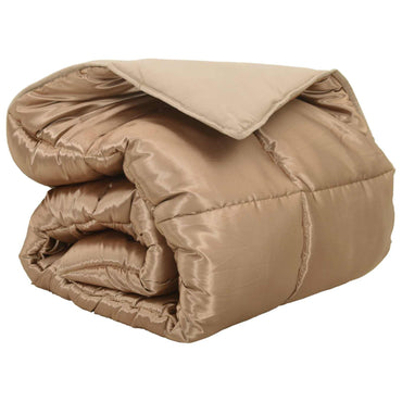 vidaXL Winterbettdecke Gold 220 x 155 cm Satin und Mikrofaser