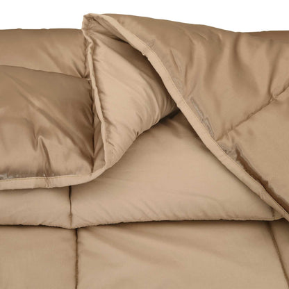 vidaXL Winterbettdecke Gold 220 x 260 cm Satin und Mikrofaser