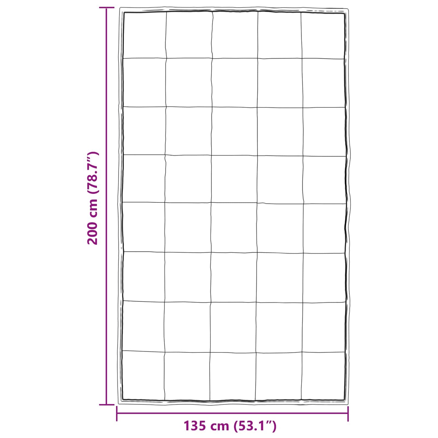 vidaXL Winterbettdecke Silber 200 x 135 cm Satin und Mikrofaser