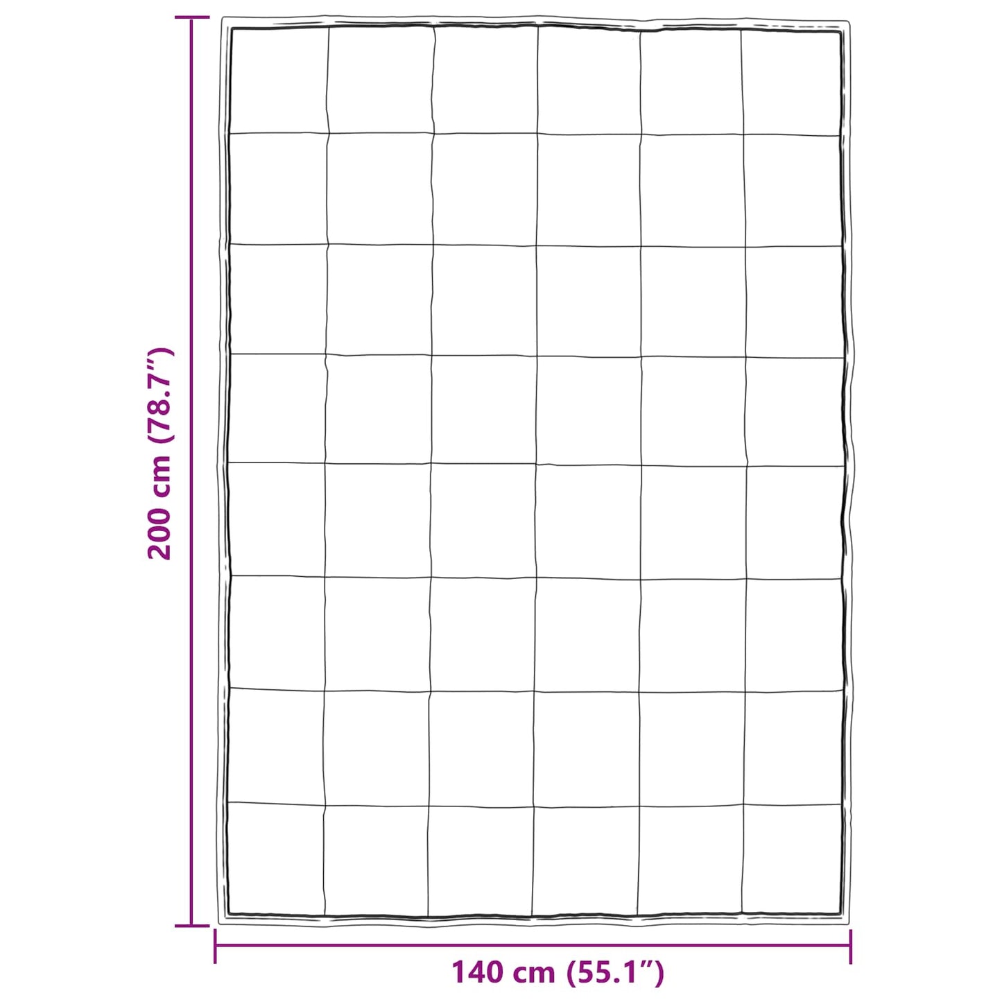 Winterbettdecke Silber 200 x 140 cm Satin und Mikrofaser