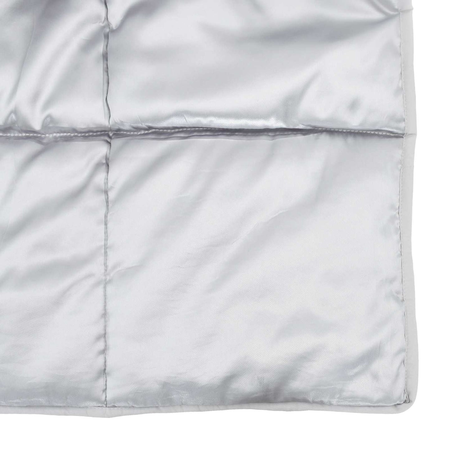 vidaXL Winterbettdecke Silber 220 x 240 cm Satin und Mikrofaser