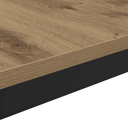vidaXL Table basse artisanale chêne 60 x 30 x 36 cm bois d'ingénierie