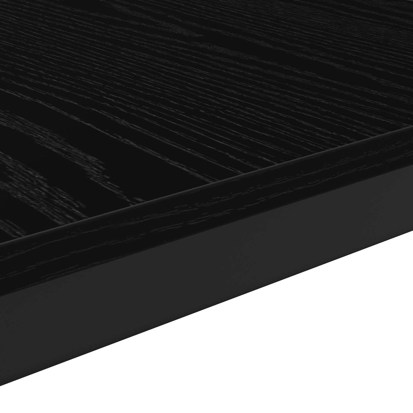 vidaXL Table basse noire aspect chêne 60 x 50 x 36 cm bois d'ingénierie