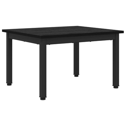vidaXL Table basse noire aspect chêne 60 x 50 x 36 cm bois d'ingénierie