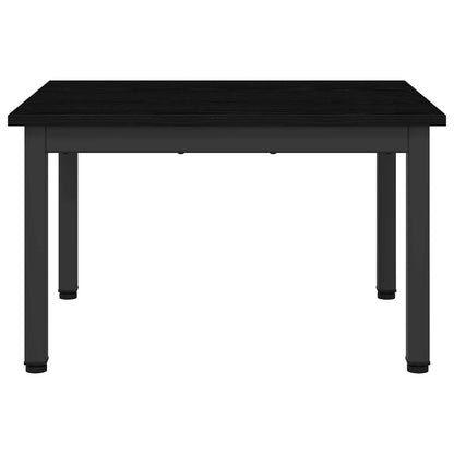 vidaXL Table basse noire aspect chêne 60 x 50 x 36 cm bois d'ingénierie