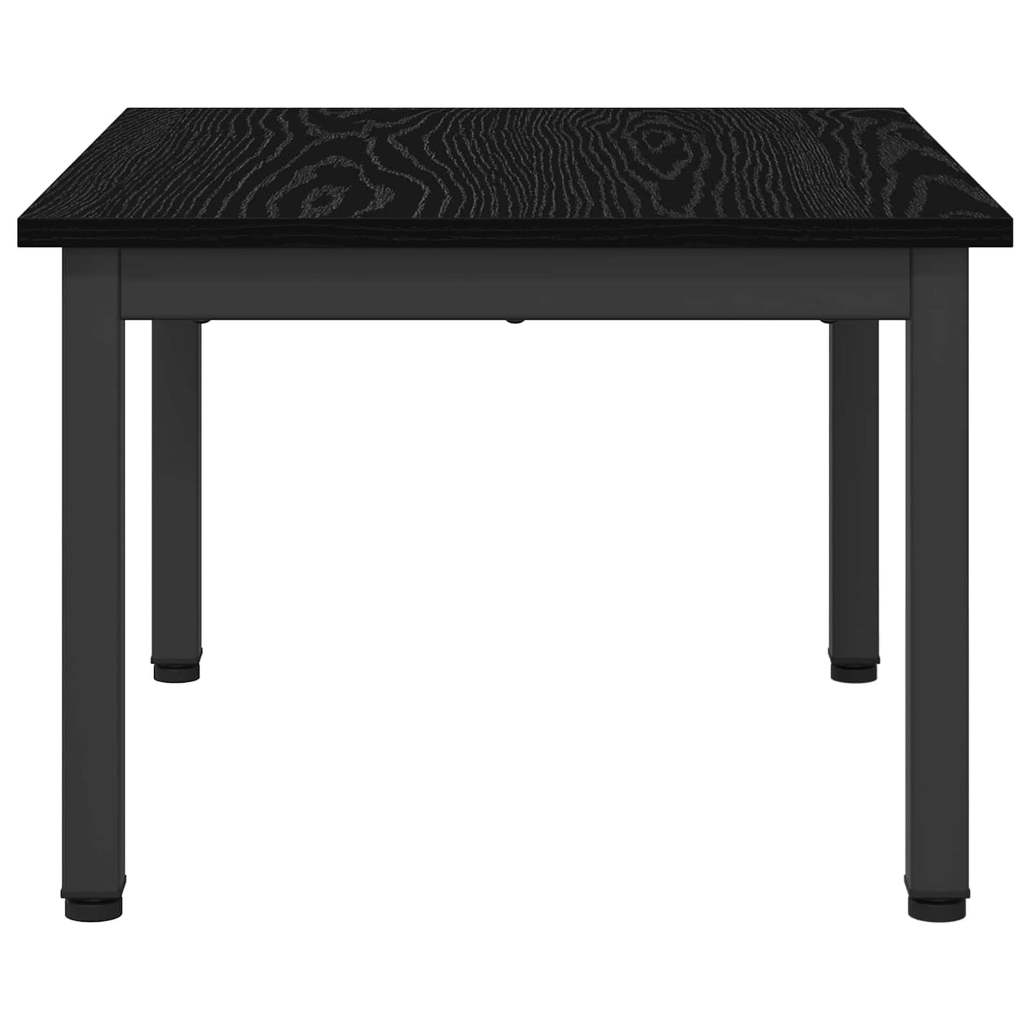 vidaXL Table basse noire aspect chêne 60 x 50 x 36 cm bois d'ingénierie