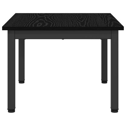 vidaXL Table basse noire aspect chêne 60 x 50 x 36 cm bois d'ingénierie
