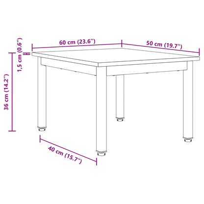 Couchtisch Altholz 60 x 50 x 36 cm Holzwerkstoff
