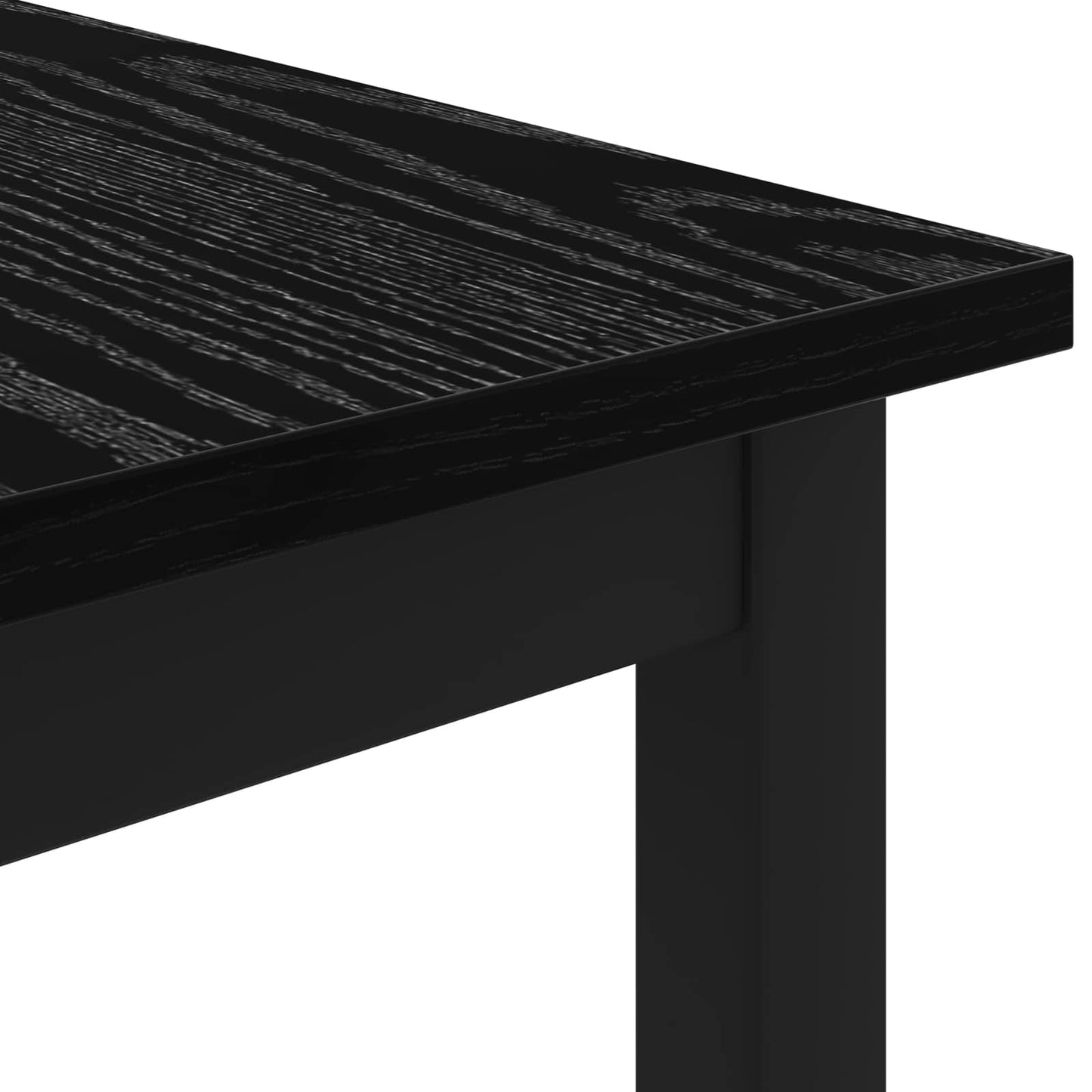 vidaXL Couchtisch Schwarz Eichen-Optik 70 x 50 x 36 cm Holzwerkstoff
