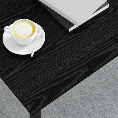 vidaXL Couchtisch Schwarz Eichen-Optik 70 x 50 x 36 cm Holzwerkstoff
